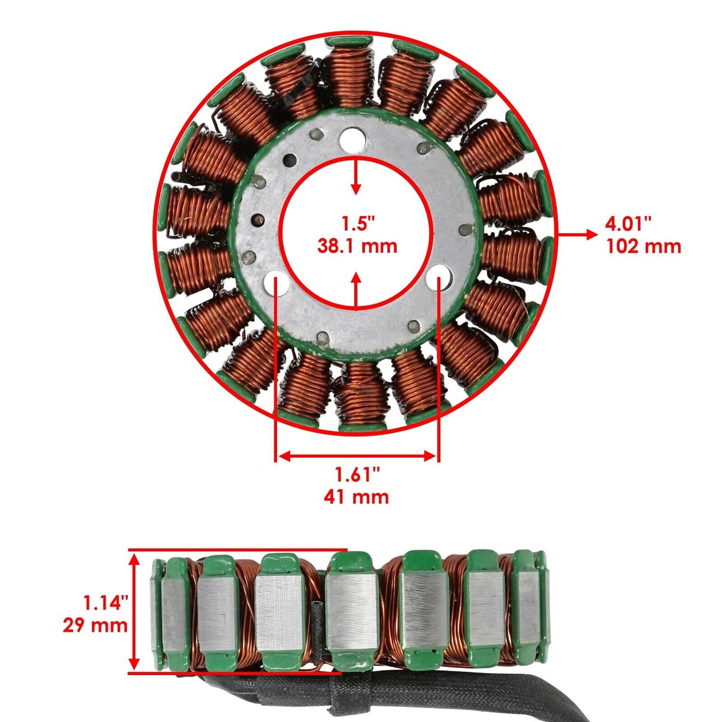 Stator & Gasket for Kawasaki KEF300 KEF-300