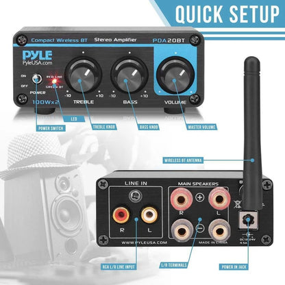  Pyle 2 Channel Hifi Amp